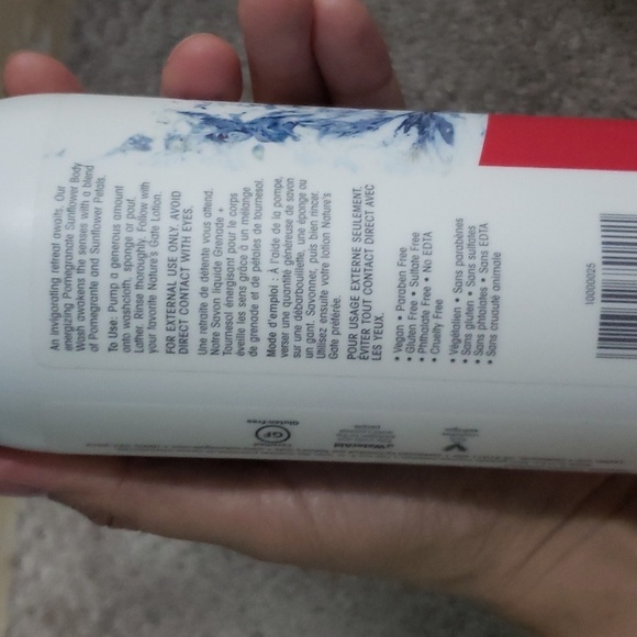 Discontinued and rare nature's gate pomegranate sunflower body wash vegan 532 mL - Picture 5 of 5